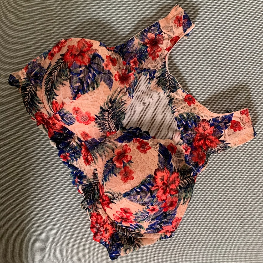PINK Floral Bralette